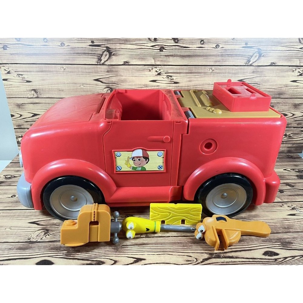 Handy Manny 2 in 1 Transforming Tool Truck Work Bench With Accessories TESTED